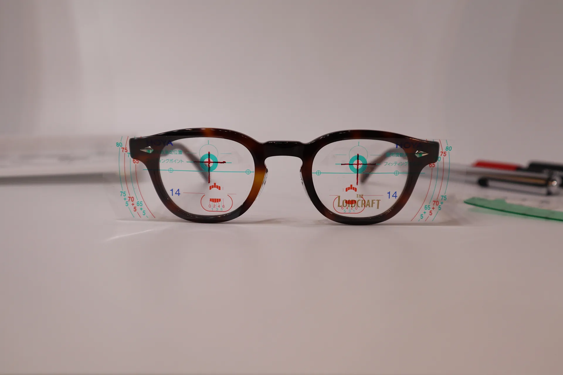 眼鏡の測定