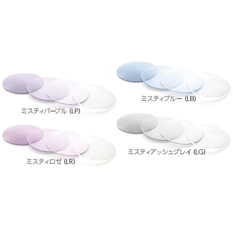 度なし調光レンズ、球面、屈折率1.60SP（UVカット、はっ水コート、反射防止コート）